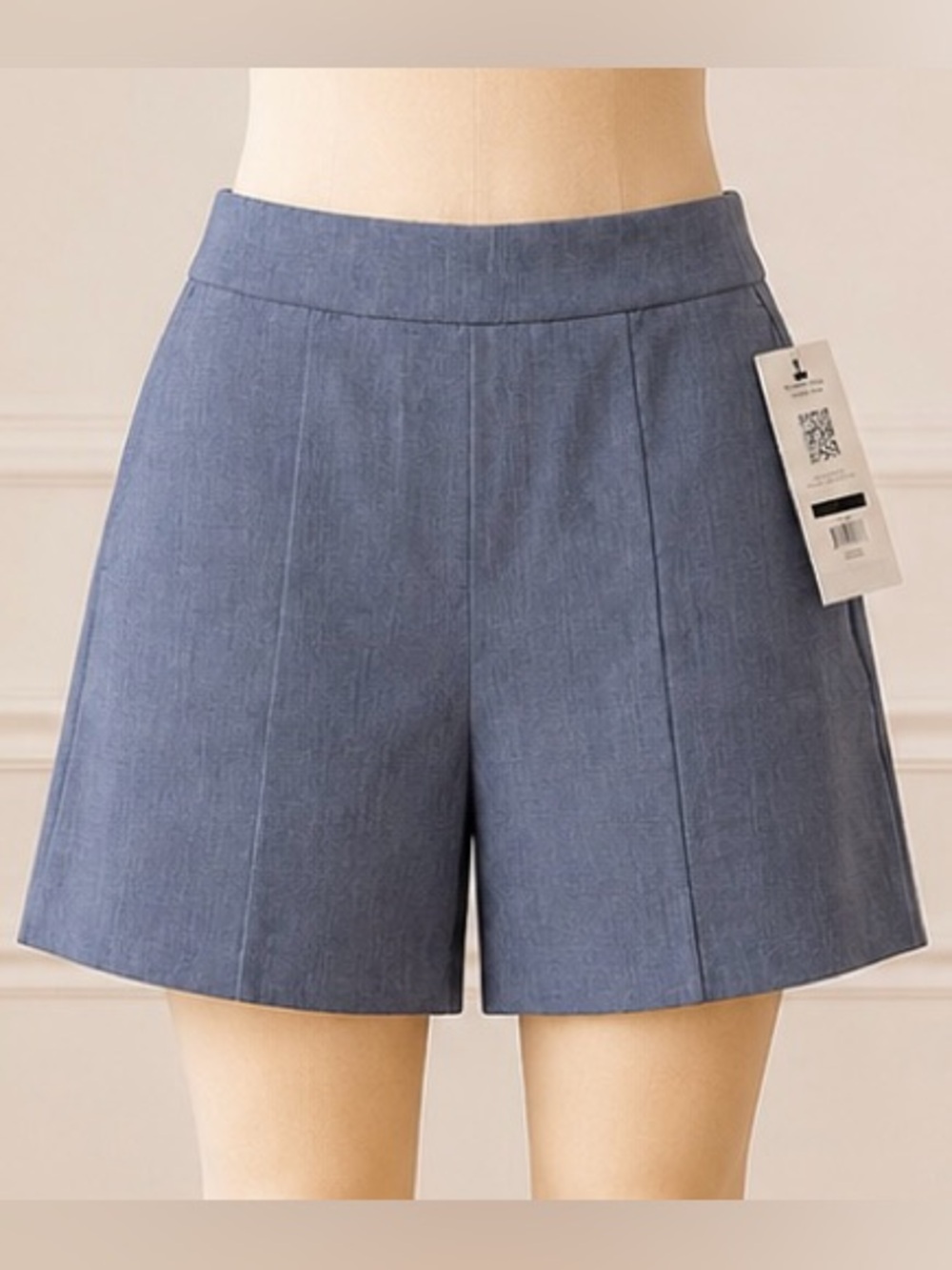 NWT Ministry of Supply Velocity Pull-On Blue Heather Shorts Blue Size L
